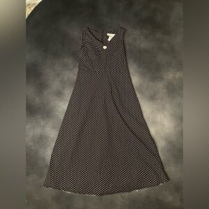 VTG Y2K jonathan martin Black Dress with Pink Polka Dots. Flirty & feminine